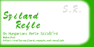 szilard refle business card